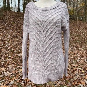 American Eagle Wool Silk Blend Pink Sweater Size Small